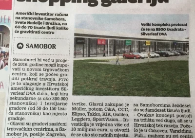 Shopping Galleria Samobor Novine